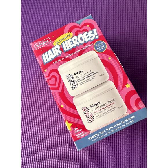 Briogeo Ultimate Hair Heroes Set Scalp Revival Shampoo & Deep Conditioning Mask - Picture 1 of 5